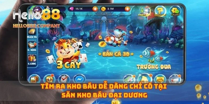 Tìm ra kho báu dễ dàng chỉ có tại săn kho báu đại dương